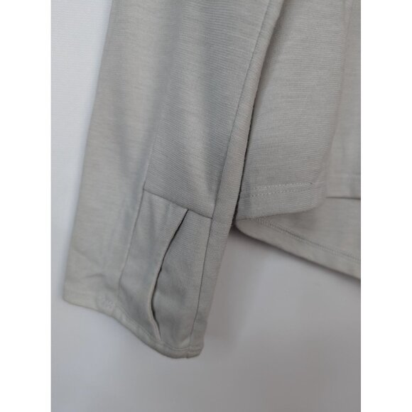 The North Face Mens Long-Sleeve Quarter-Zip Pullover M Gray - Picture 6 of 6